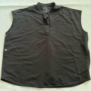 Figs Black Rafaela Scrub Top